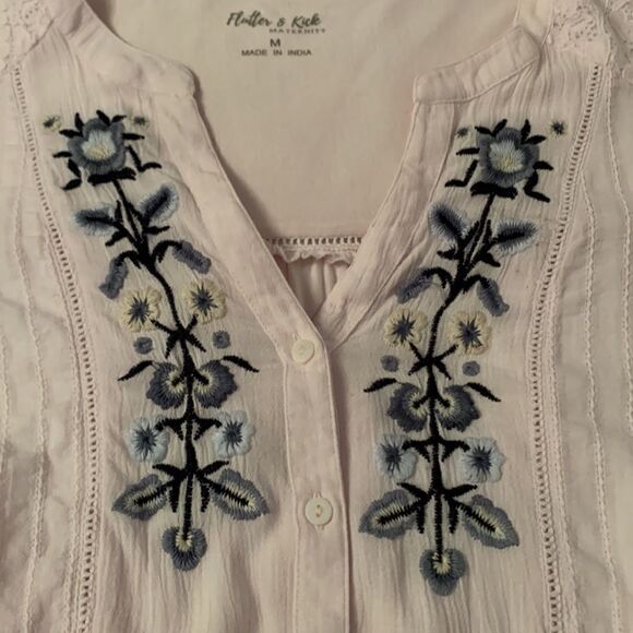 FLUTTER & KICK Tunic, Long Sleeve, 100%Cotton. Size M - Picture 8 of 10